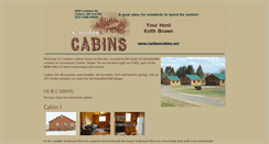 Desktop Screenshot of cariboucabins.net