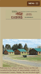 Mobile Screenshot of cariboucabins.net